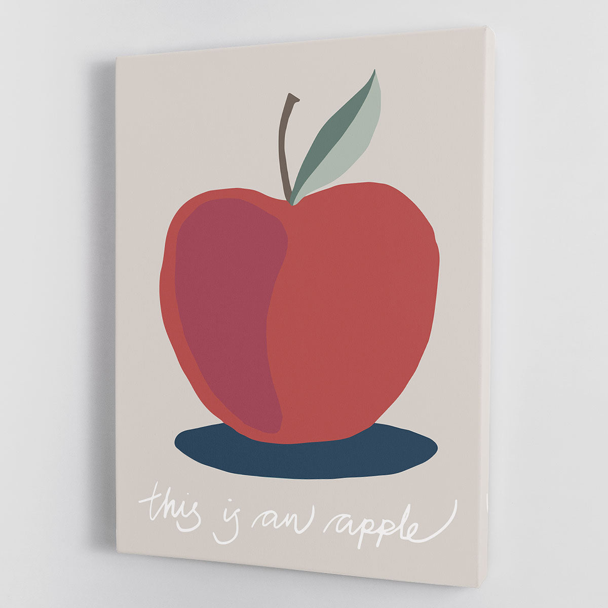 This is an Apple Canvas Print or Poster - 1x - 1