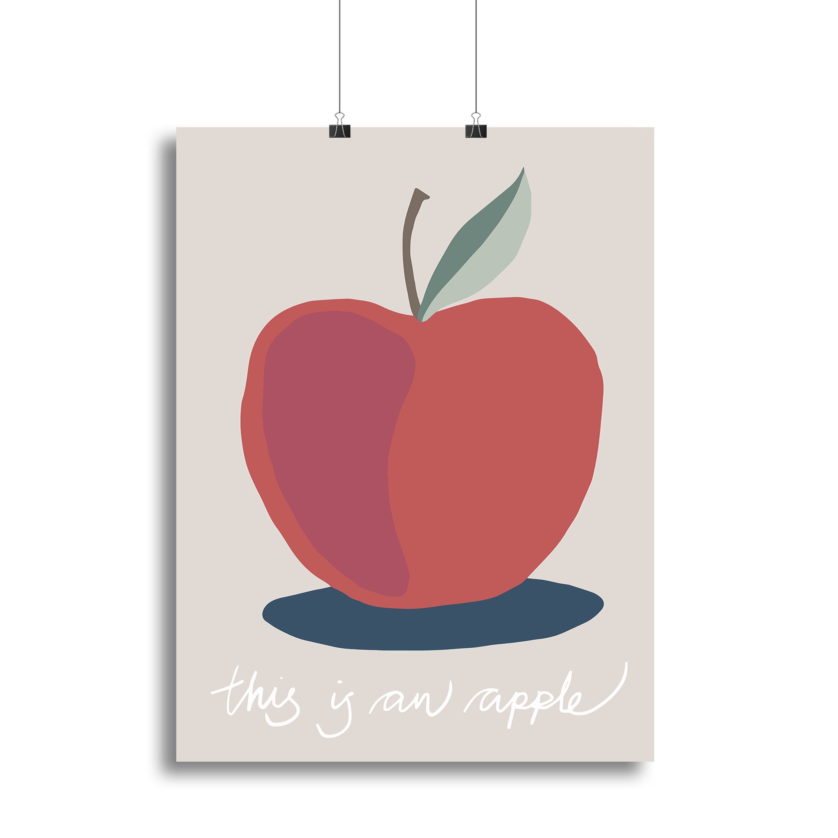 This is an Apple Canvas Print or Poster - 1x - 2