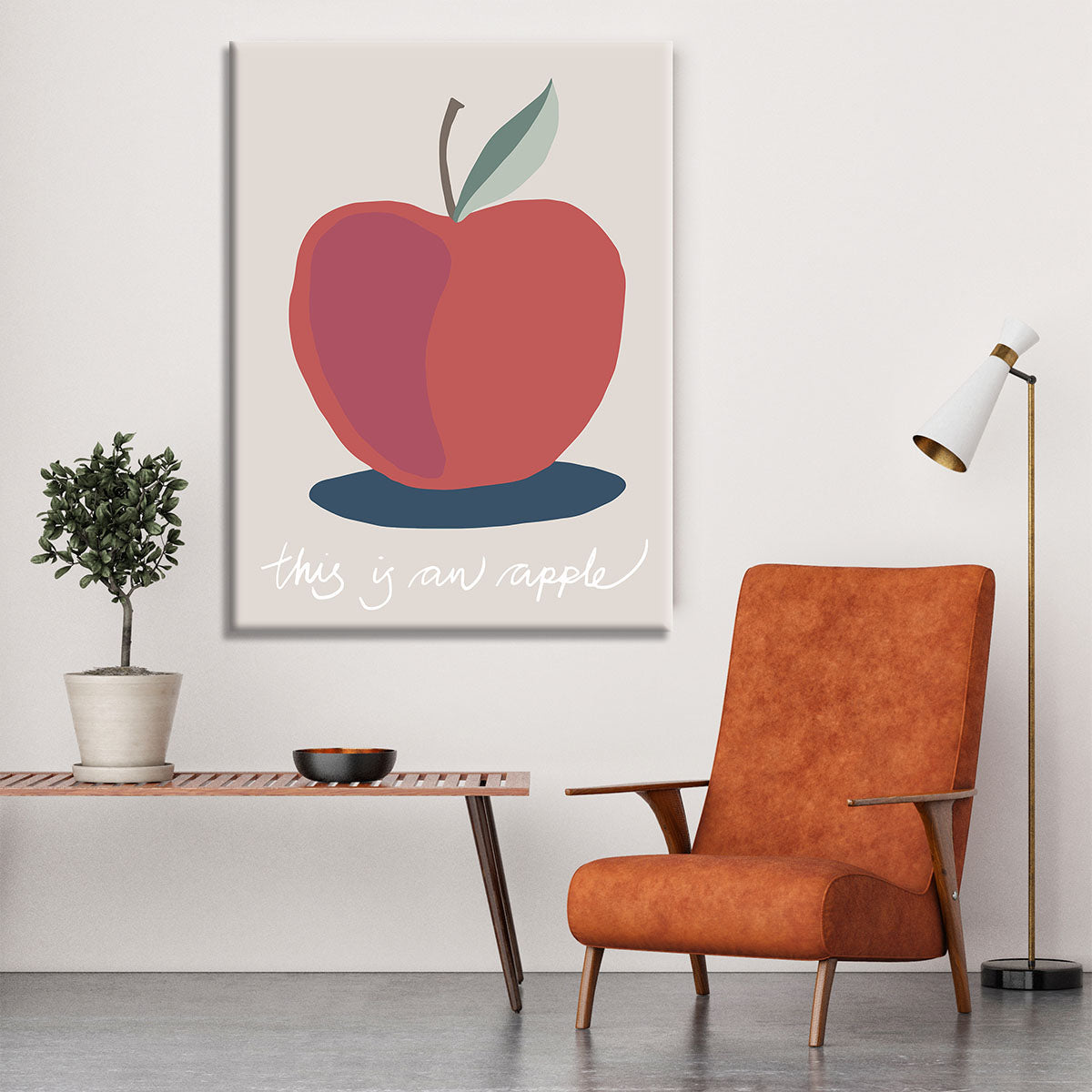 This is an Apple Canvas Print or Poster - 1x - 6