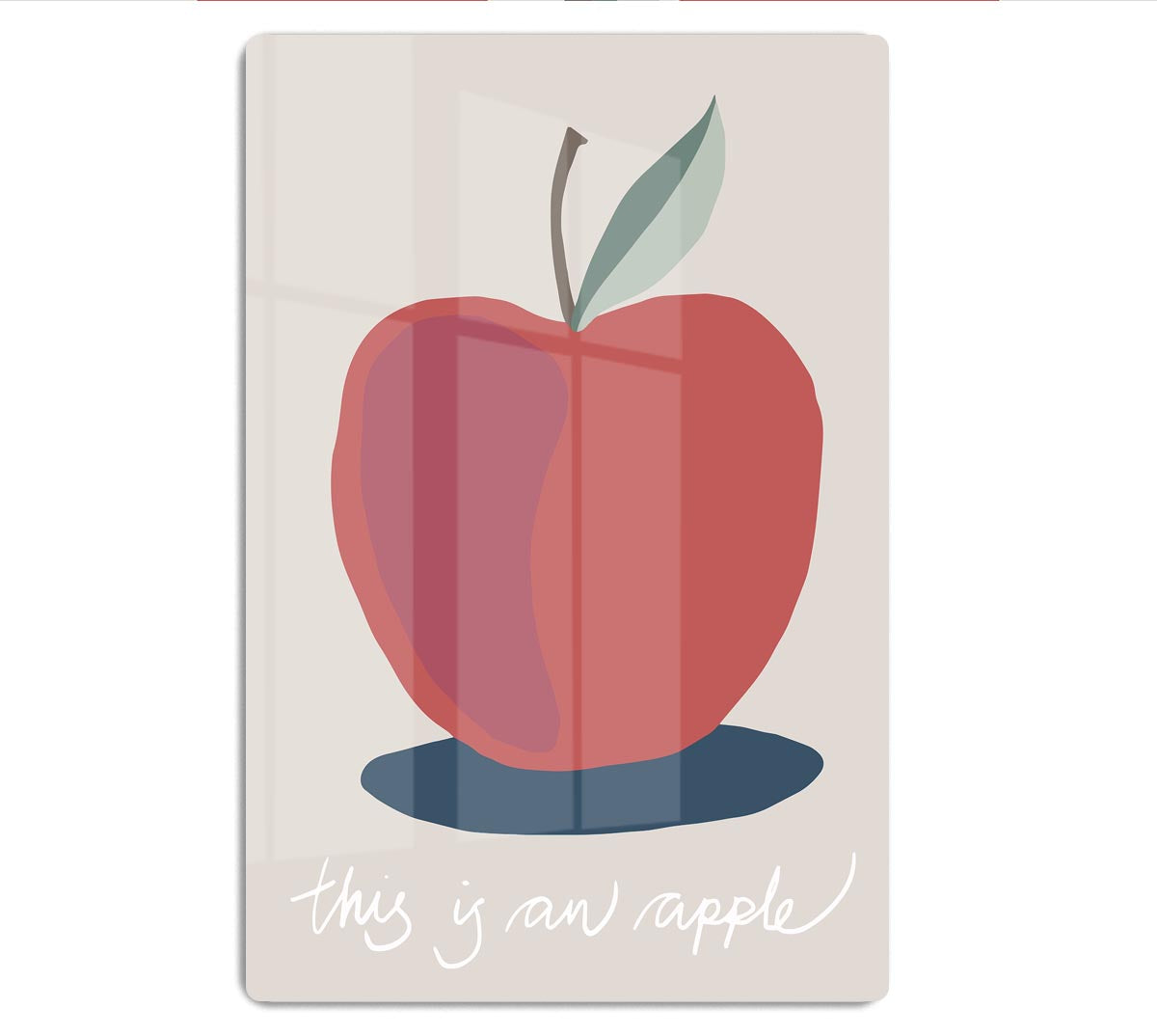This is an Apple Acrylic Block - 1x - 1