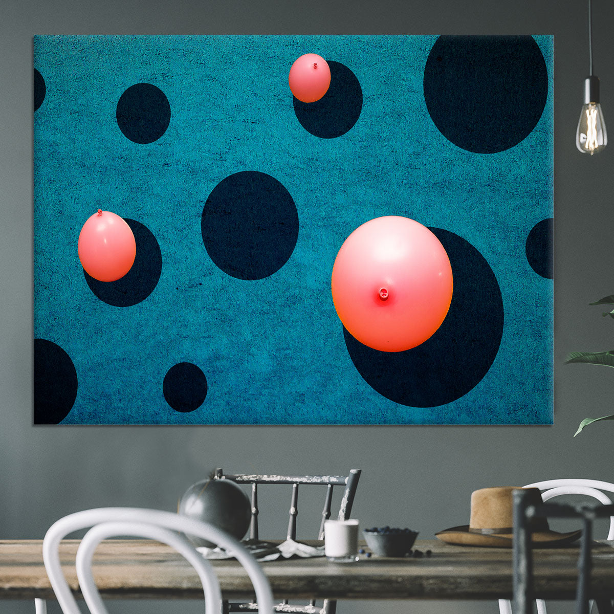 Three balloons Canvas Print or Poster - 1x - 3
