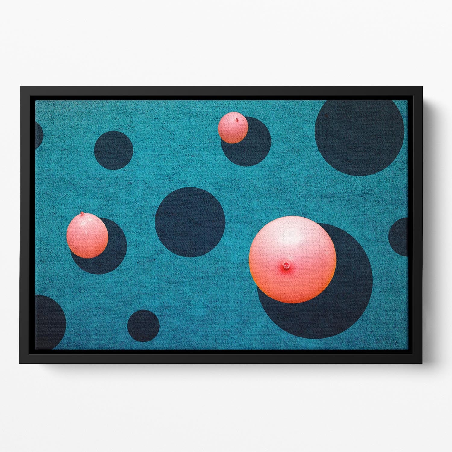 Three balloons Floating Framed Canvas - 1x - 2