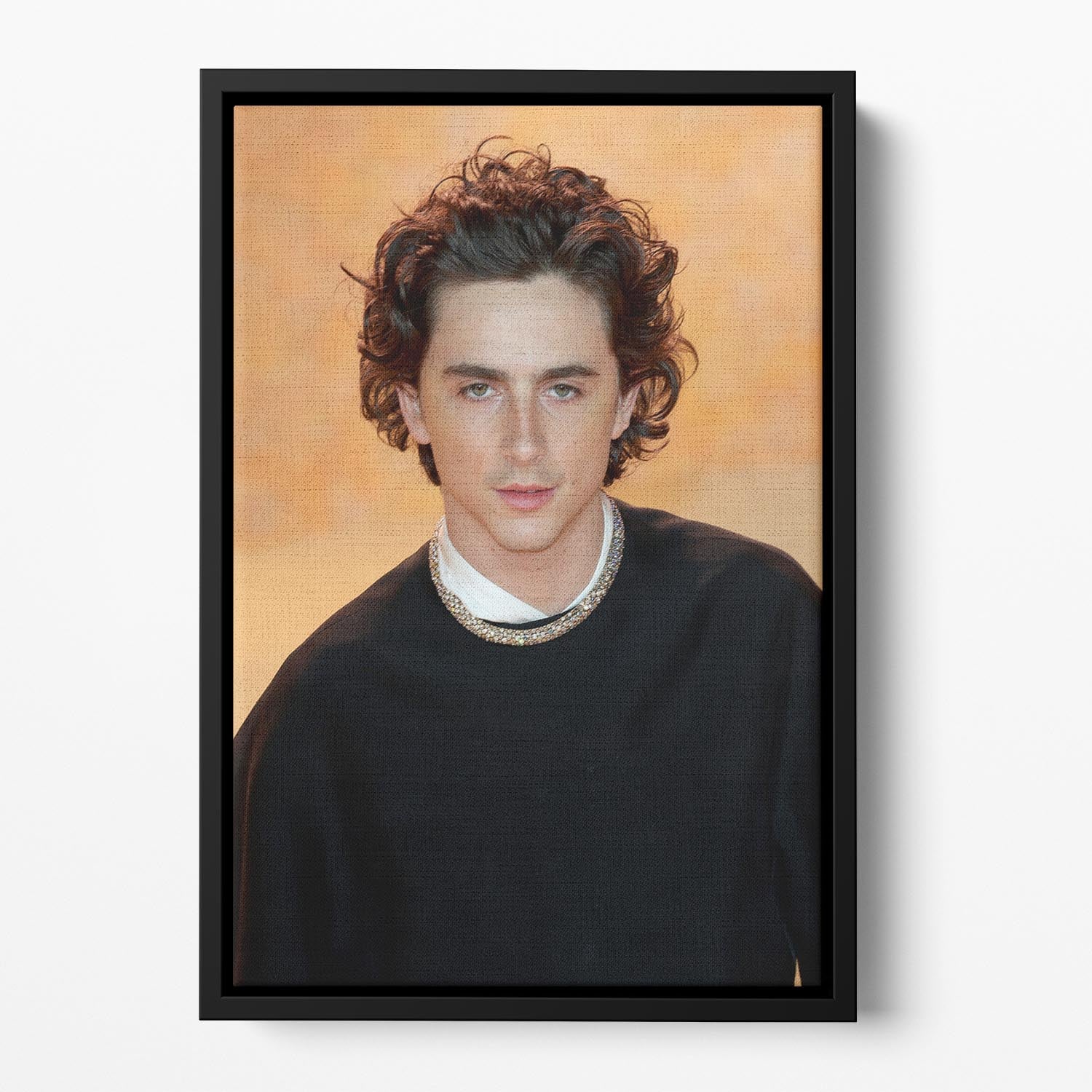 Timothee Chalamet at the premiere of Dune part two Floating Framed Canvas - Canvas Art Rocks - 2