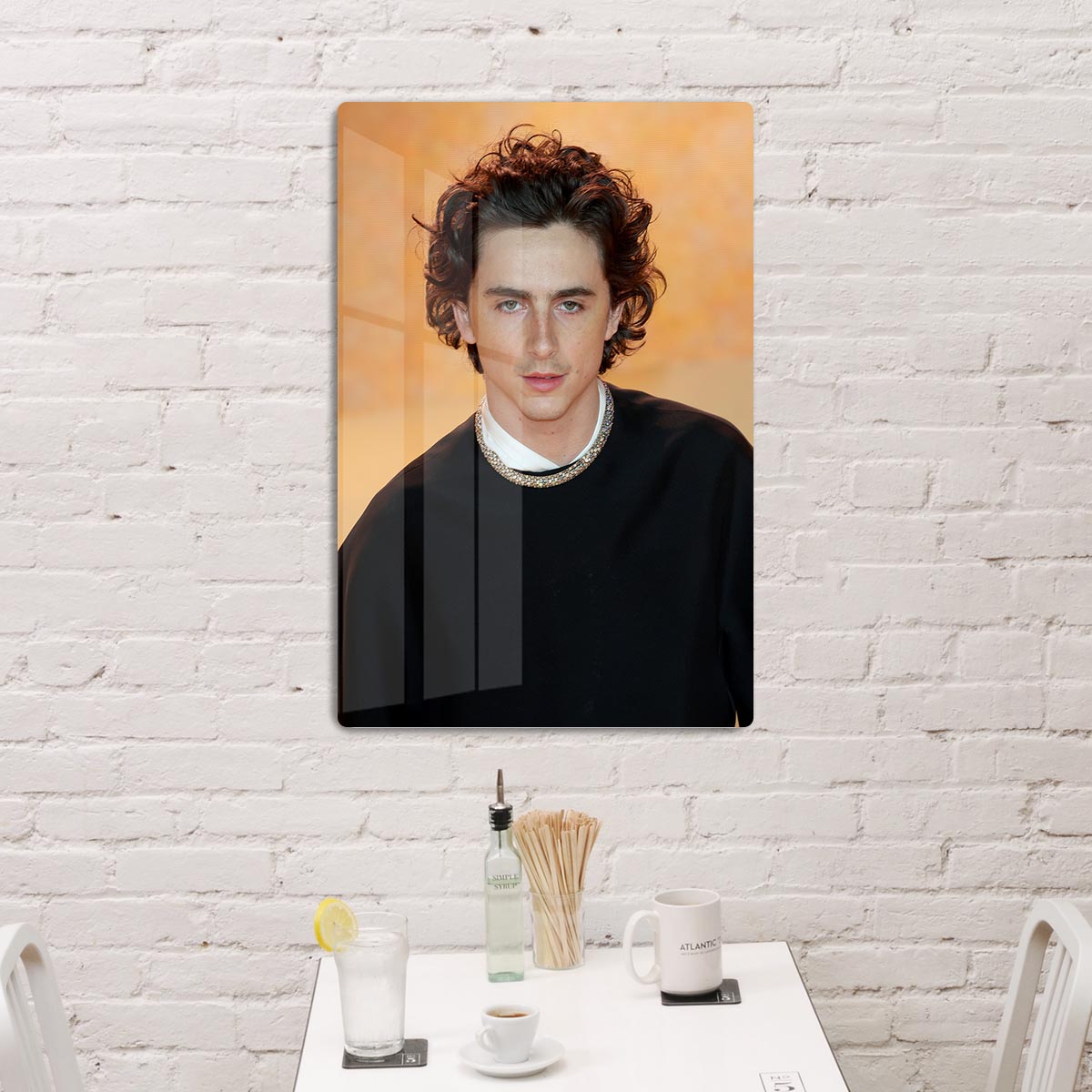 Timothee Chalamet at the premiere of Dune part two Acrylic Block - Canvas Art Rocks - 3