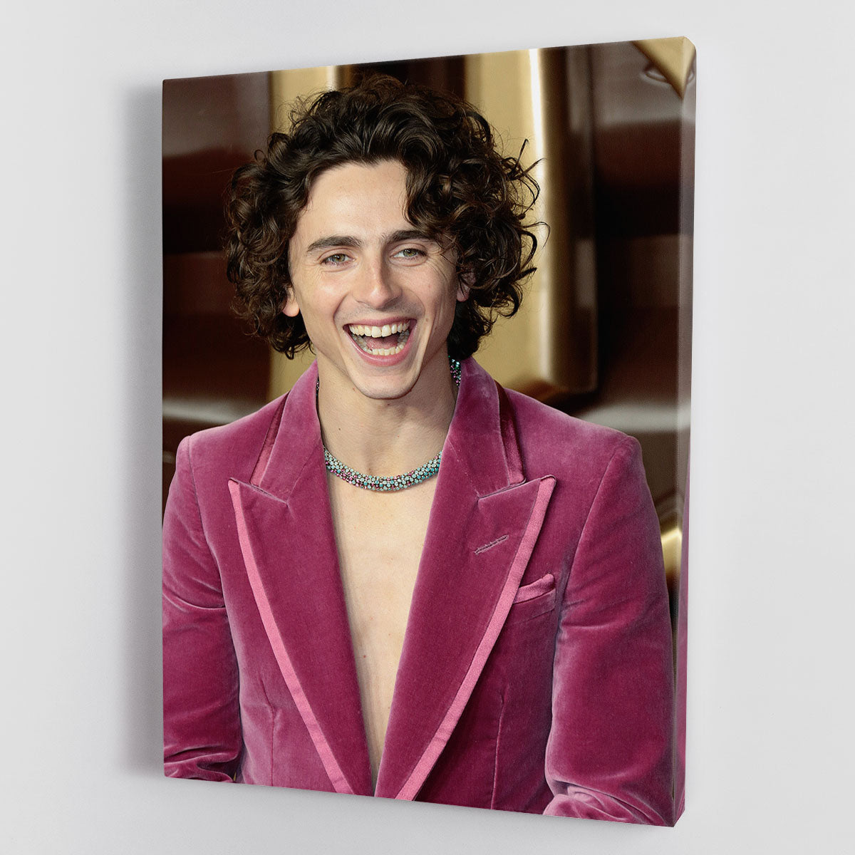 Timothee Chalamet at the premiere of Wonka Canvas Print or Poster - Canvas Art Rocks - 1