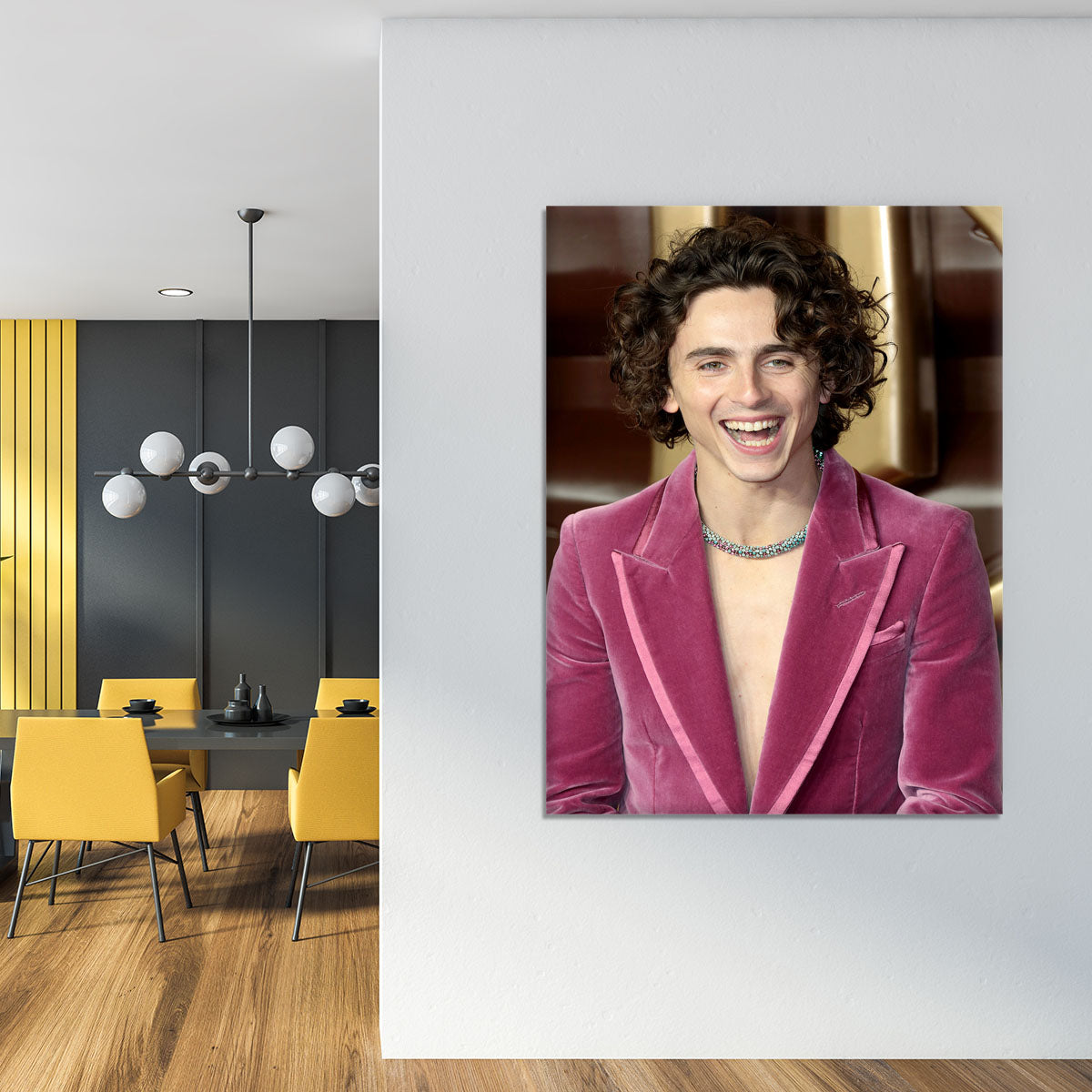 Timothee Chalamet at the premiere of Wonka Canvas Print or Poster - Canvas Art Rocks - 4