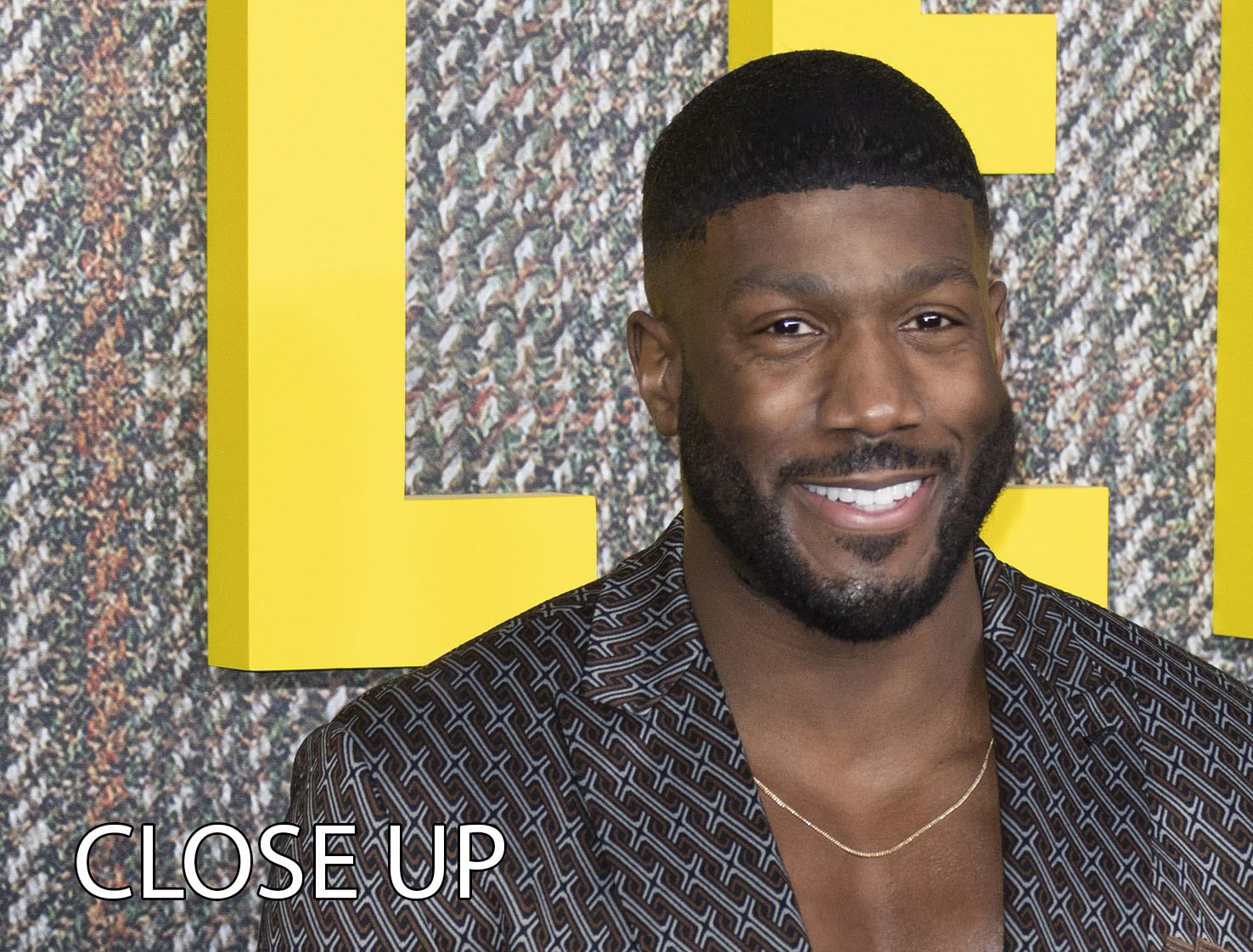 Toby Olubi at The Gentleman UK TV Premiere 3 Split Panel Canvas Print - Canvas Art Rocks - 3