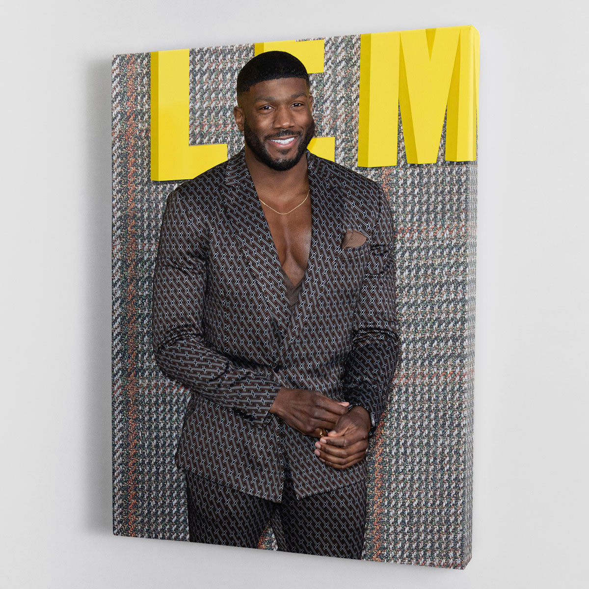 Toby Olubi at The Gentleman UK TV Premiere Canvas Print or Poster - Canvas Art Rocks - 1