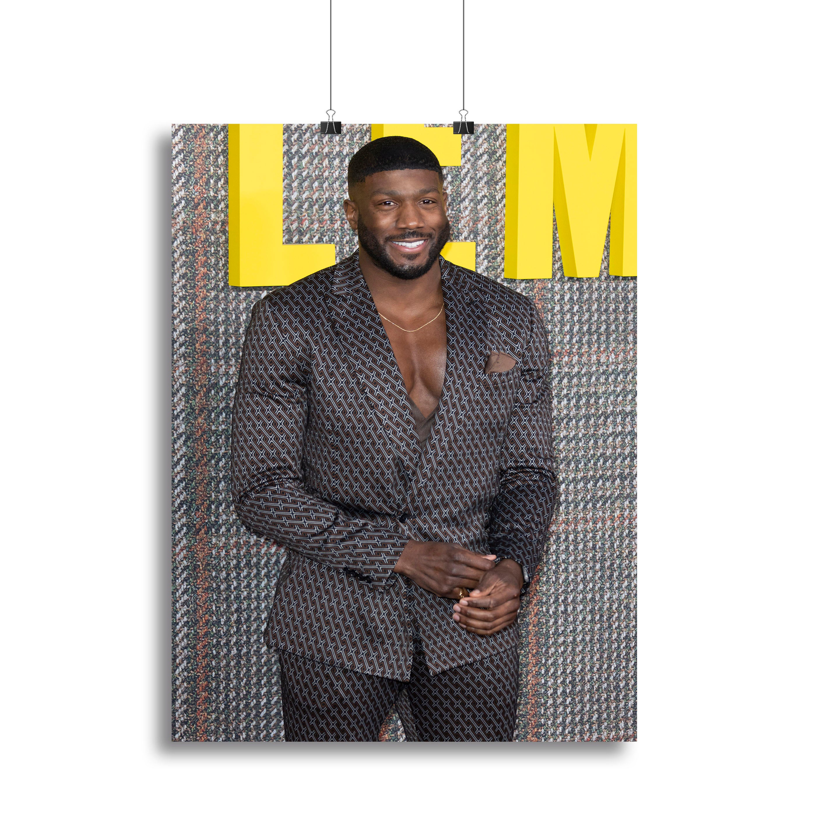 Toby Olubi at The Gentleman UK TV Premiere Canvas Print or Poster - Canvas Art Rocks - 2