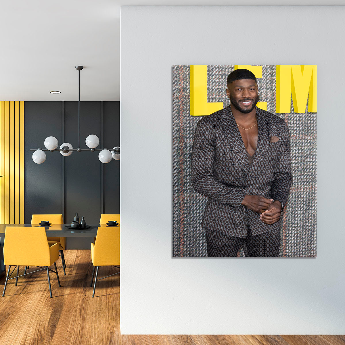 Toby Olubi at The Gentleman UK TV Premiere Canvas Print or Poster - Canvas Art Rocks - 4