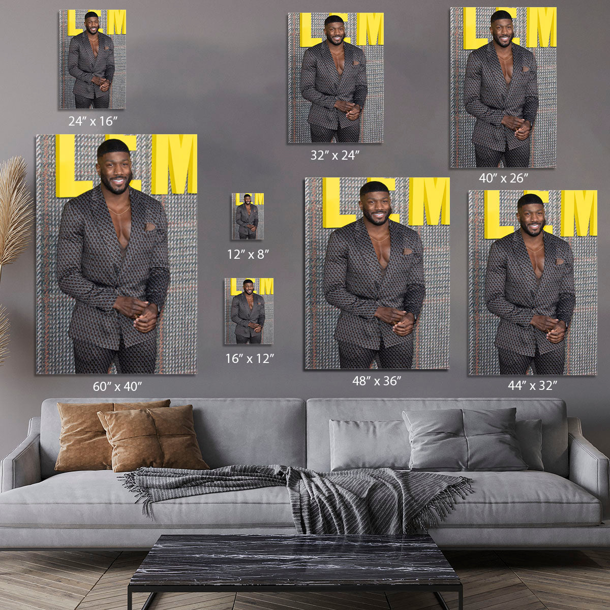 Toby Olubi at The Gentleman UK TV Premiere Canvas Print or Poster - Canvas Art Rocks - 7