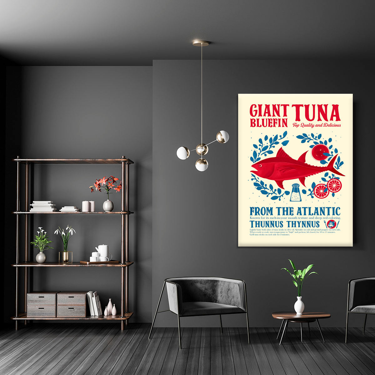 Tuna kitchen print Canvas Print or Poster - Canvas Art Rocks - 5