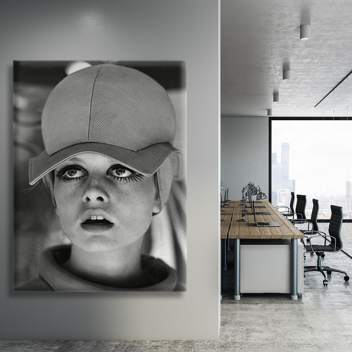Twiggy in 1966 Canvas Print or Poster - Canvas Art Rocks - 3