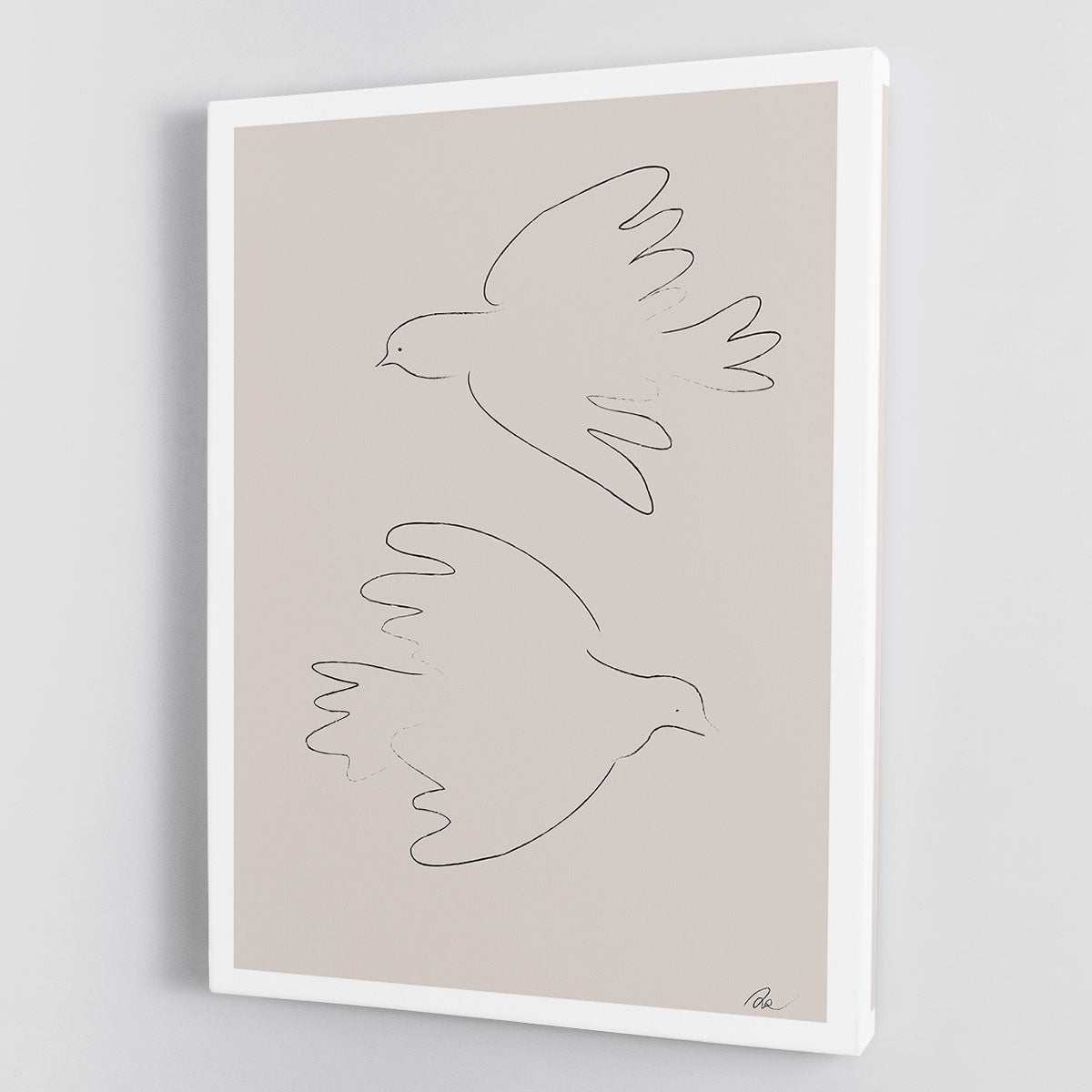 Two Doves Canvas Print or Poster - 1x - 1