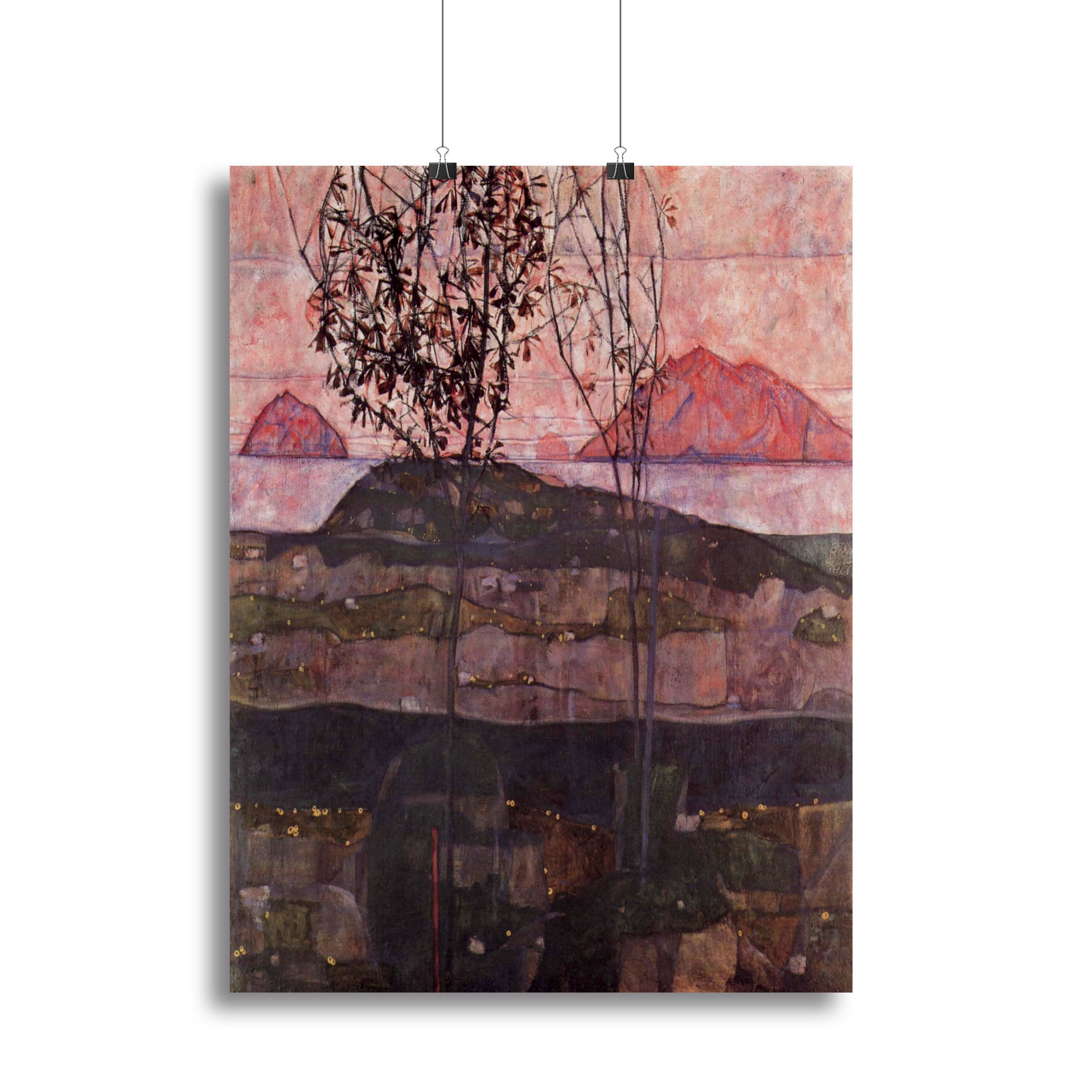 Underground Sun by Egon Schiele Poster - Unframed