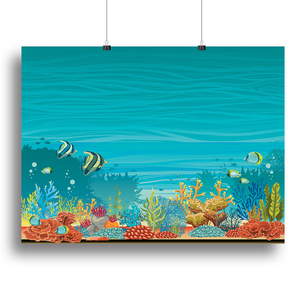 Underwater seascape Poster - Unframed