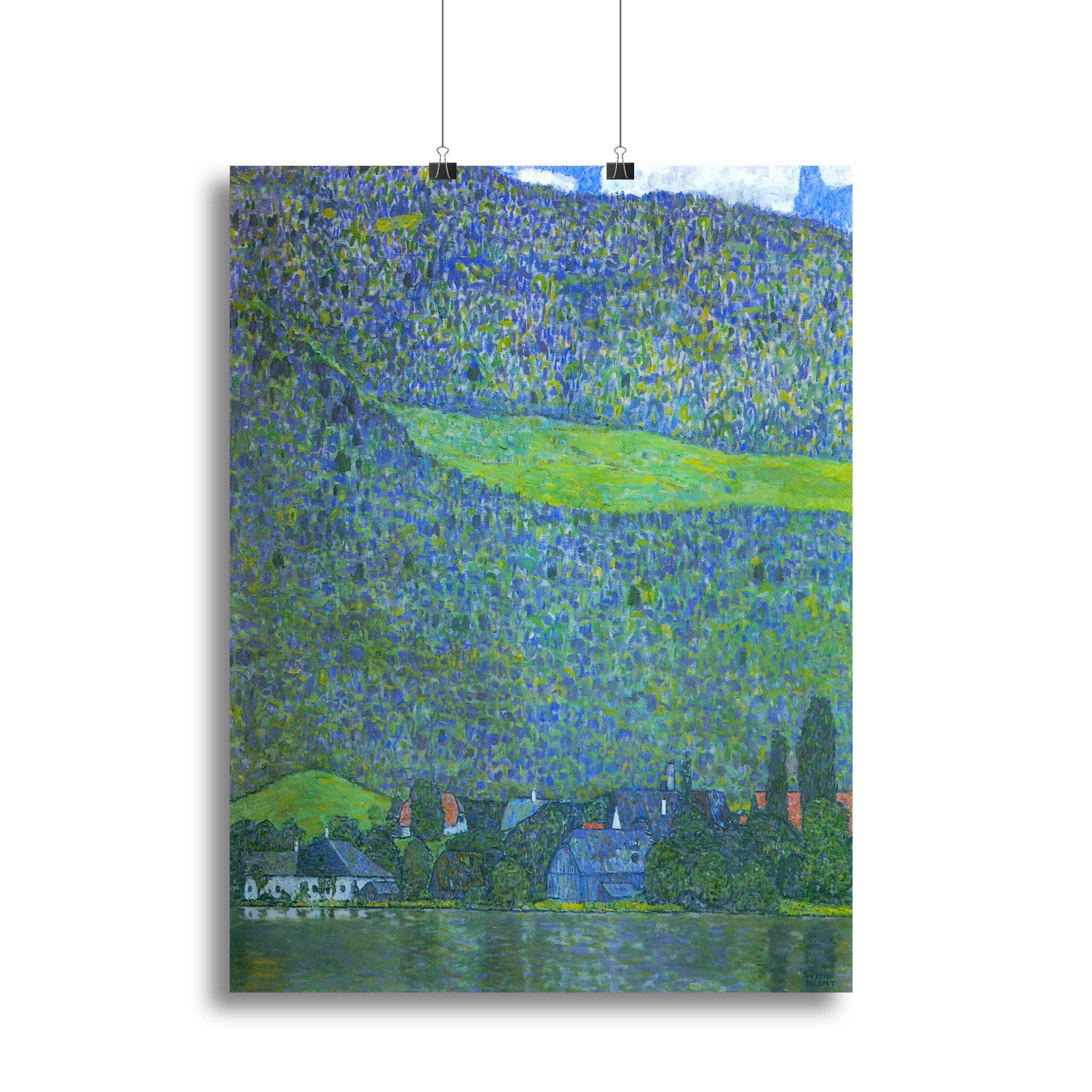 Unterach at the Attersee by Klimt Poster - Unframed