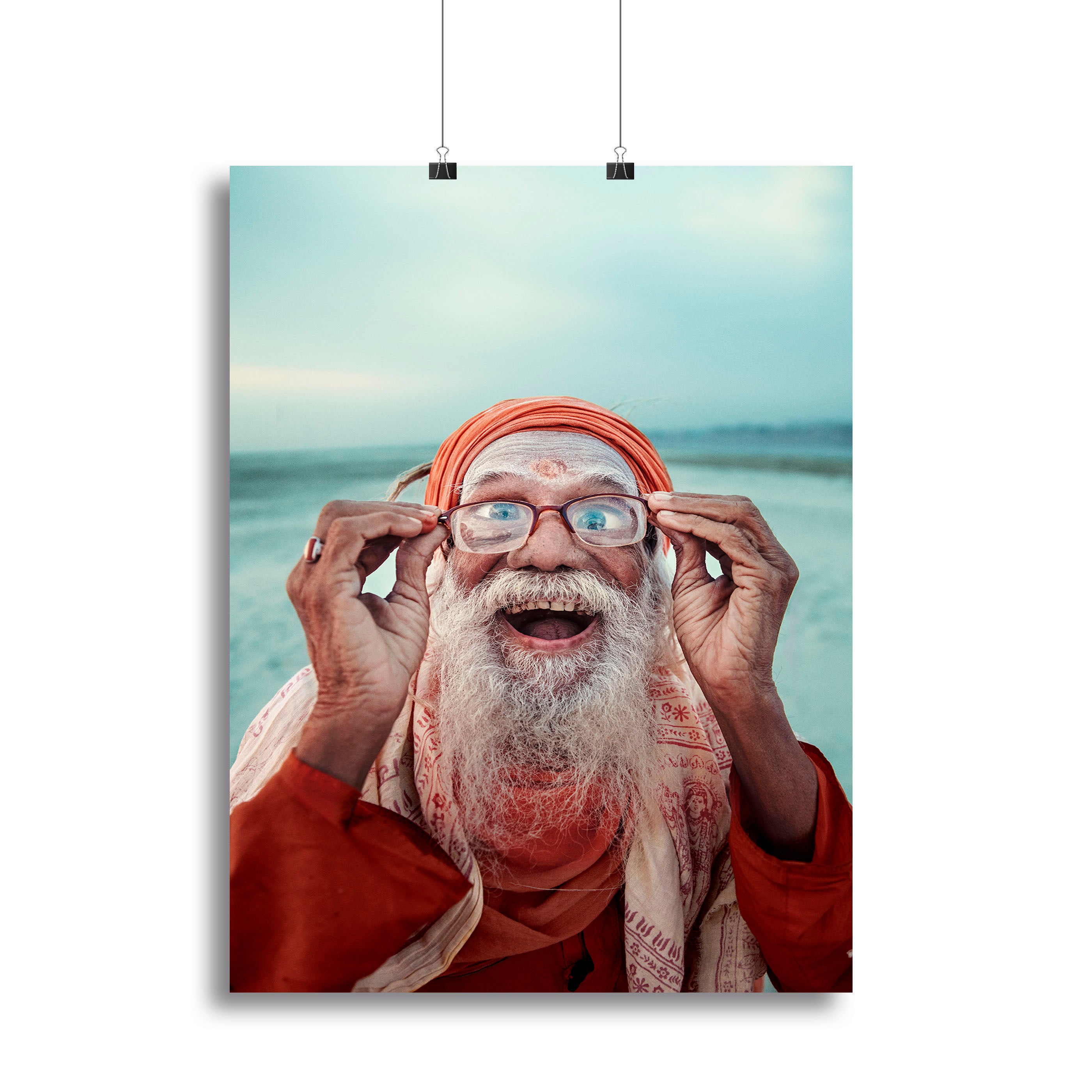 Untitled Portraits From Varanasi Canvas Print or Poster - 1x - 2
