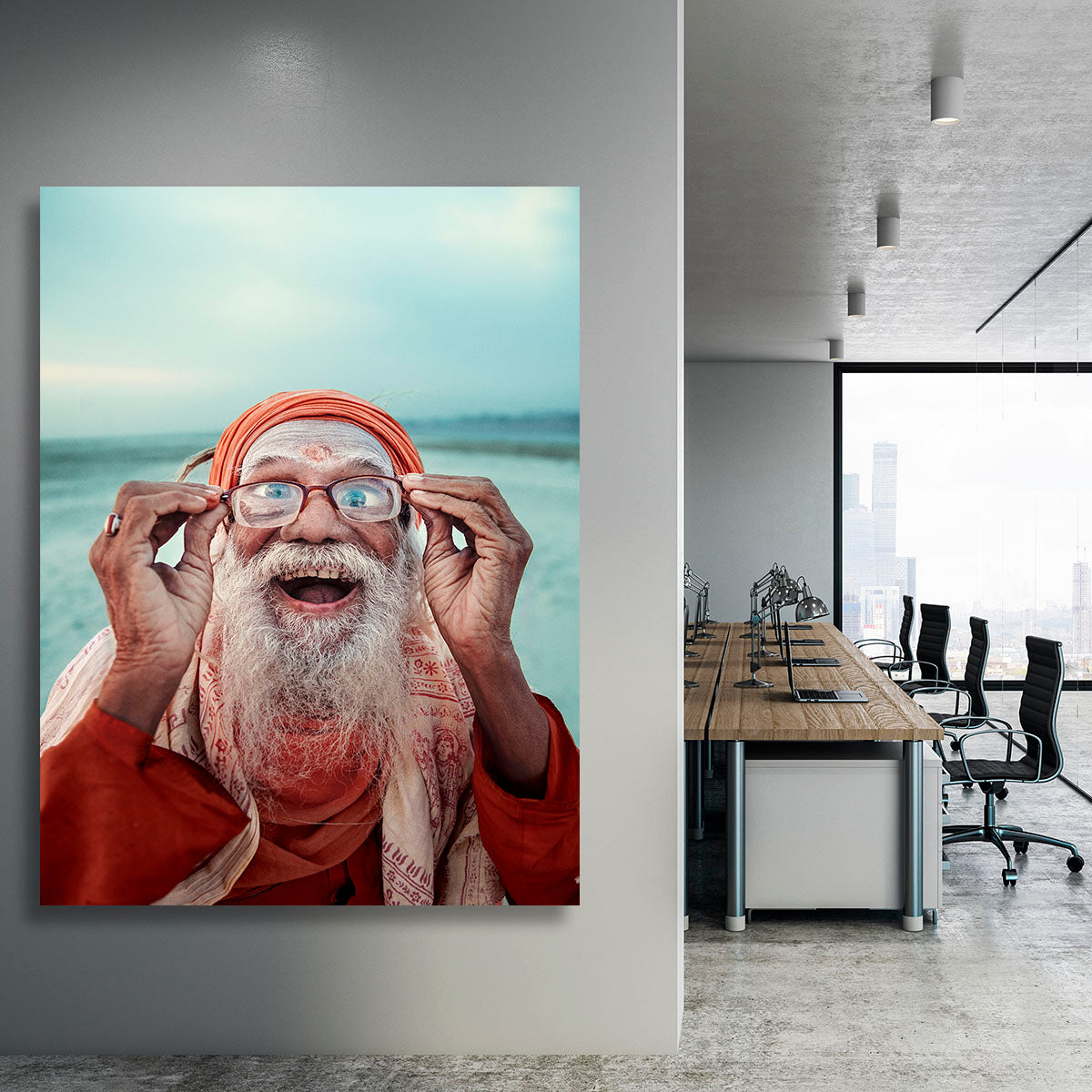 Untitled Portraits From Varanasi Canvas Print or Poster - 1x - 3