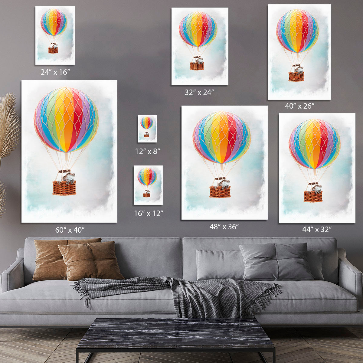 Up Up and Away Canvas Print or Poster - 1x - 7