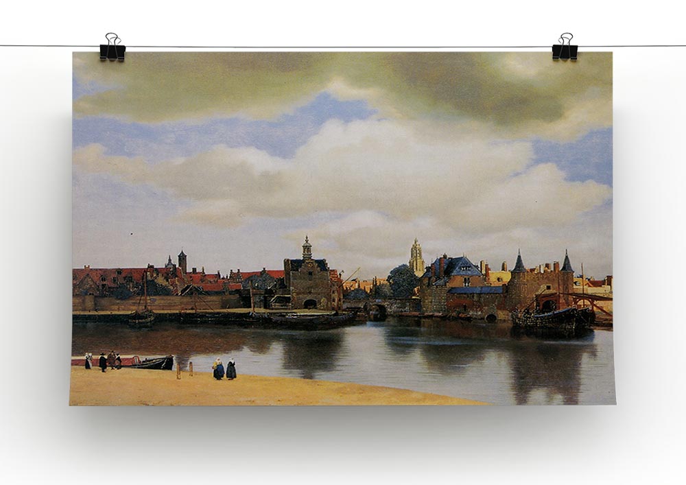 View of Delft by Vermeer Poster - Unframed