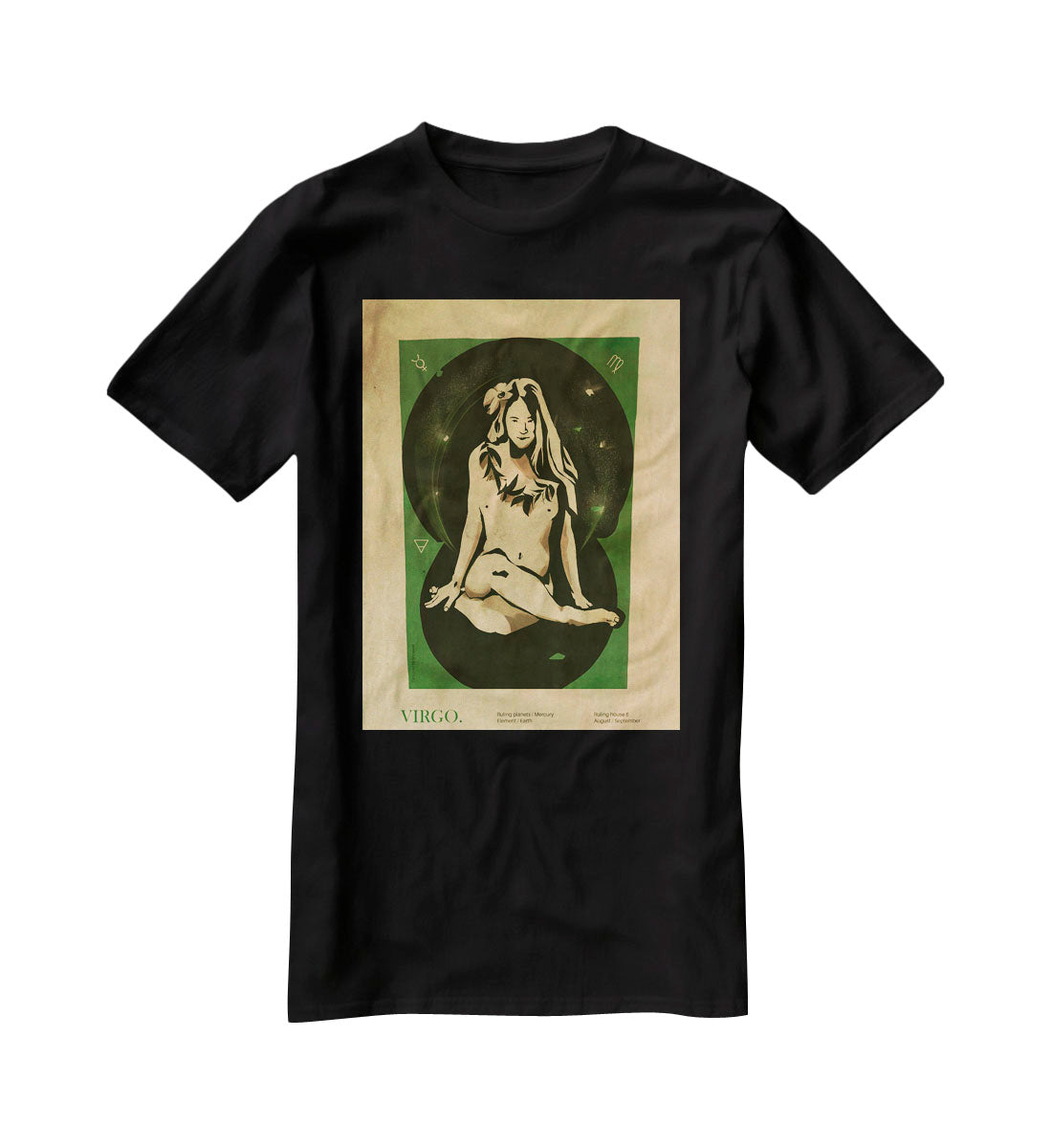 Virgo Celestial Radiance Print T-Shirt - Canvas Art Rocks - 1