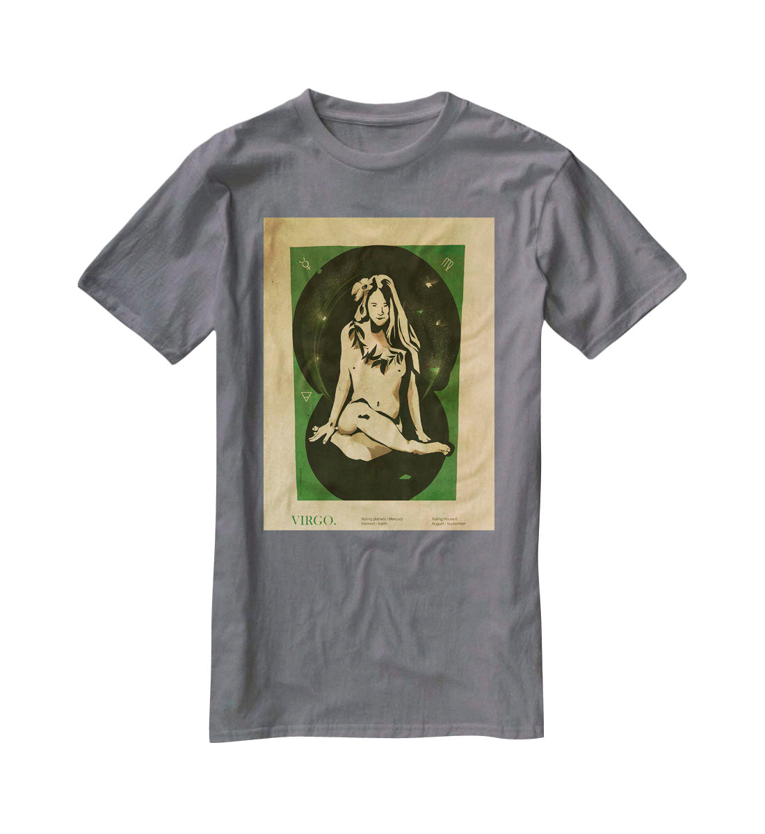 Virgo Celestial Radiance Print T-Shirt - Canvas Art Rocks - 3