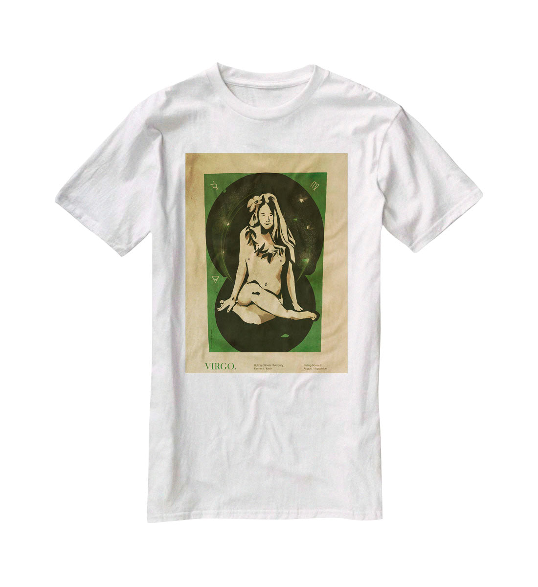 Virgo Celestial Radiance Print T-Shirt - Canvas Art Rocks - 5