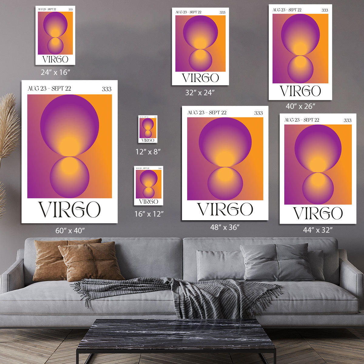 Virgo Zodiac Radiant Print Canvas Print or Poster - Canvas Art Rocks - 7