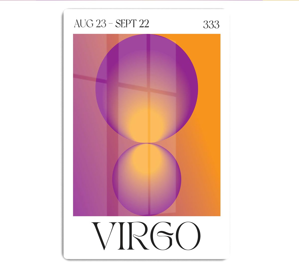 Virgo Zodiac Radiant Print Acrylic Block - Canvas Art Rocks - 1