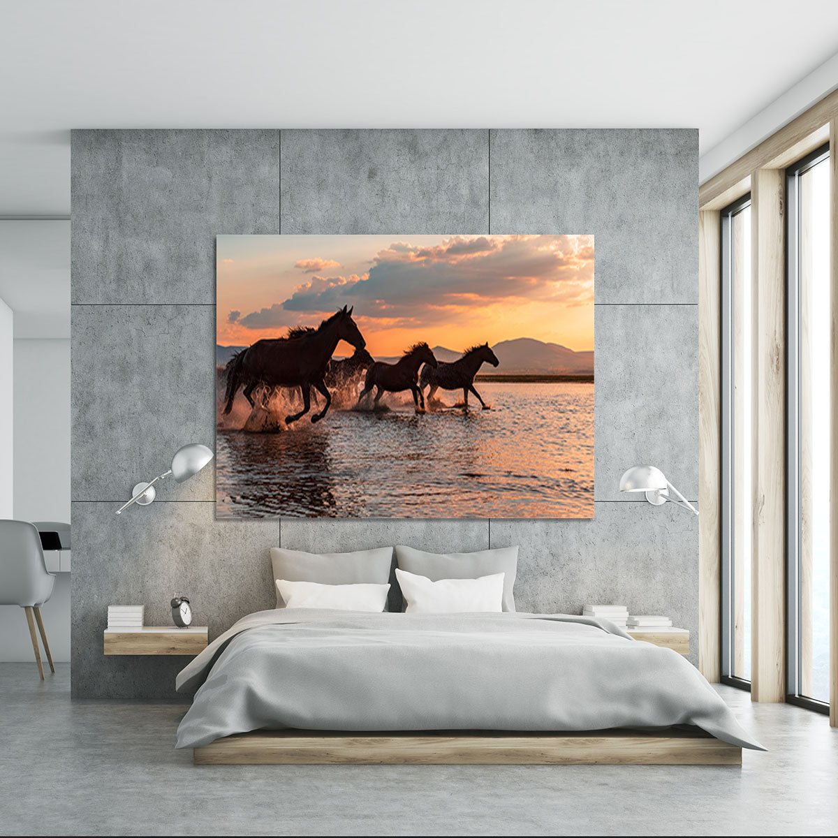 WATER HORSES Canvas Print or Poster - 1x - 5