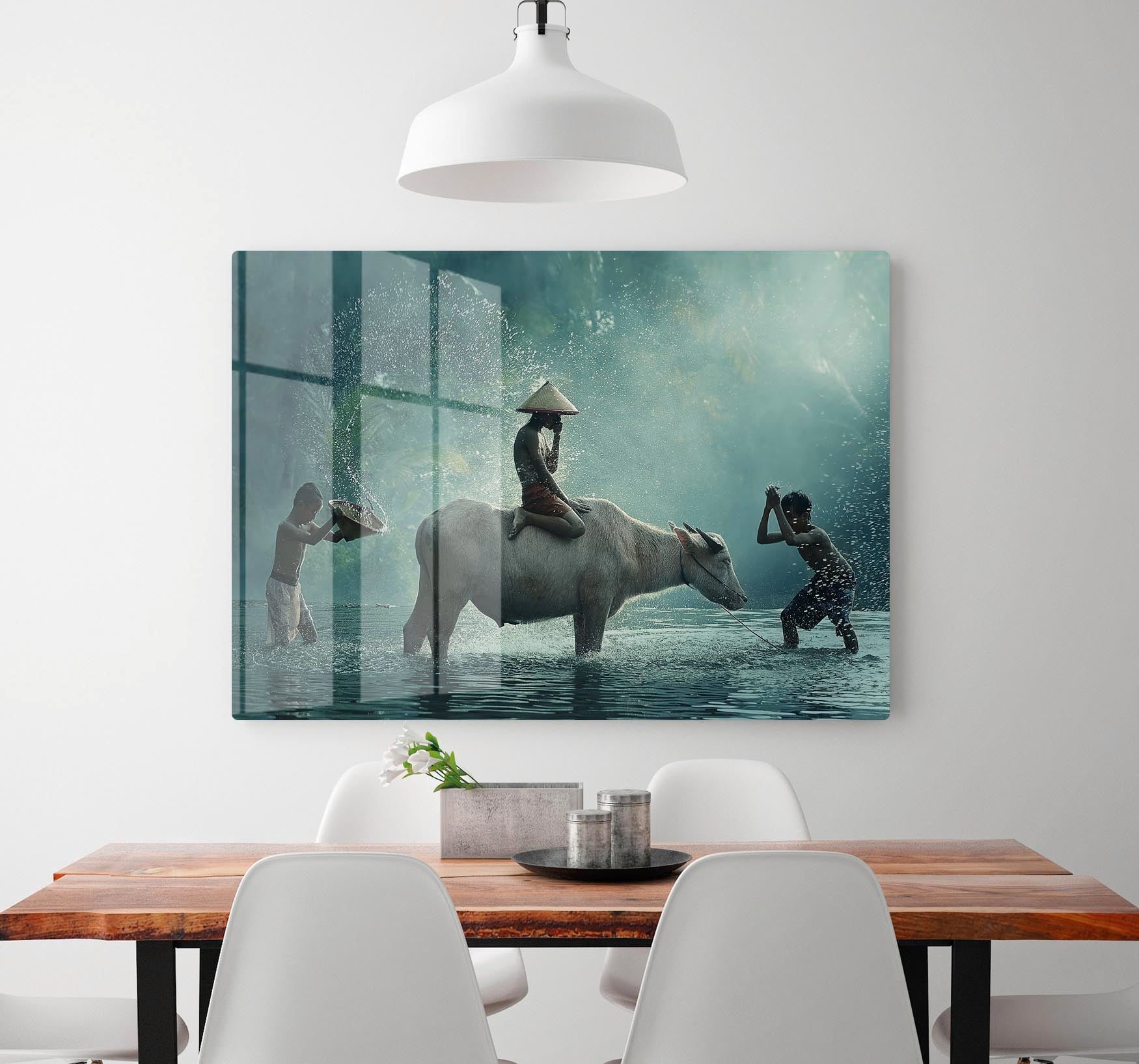 Water Buffalo Acrylic Block - 1x - 2