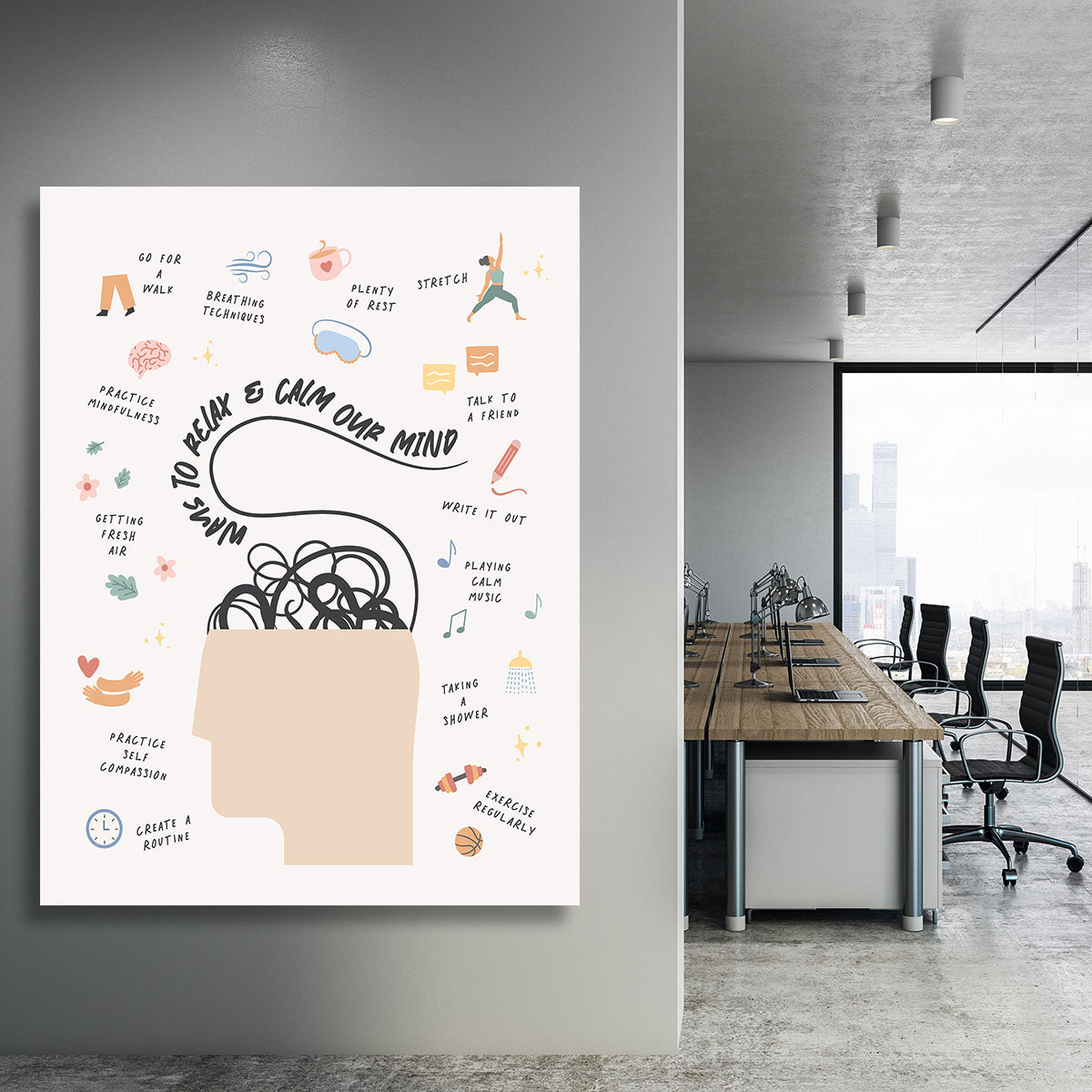 Way To Calm Mind Canvas Print or Poster - Canvas Art Rocks - 3