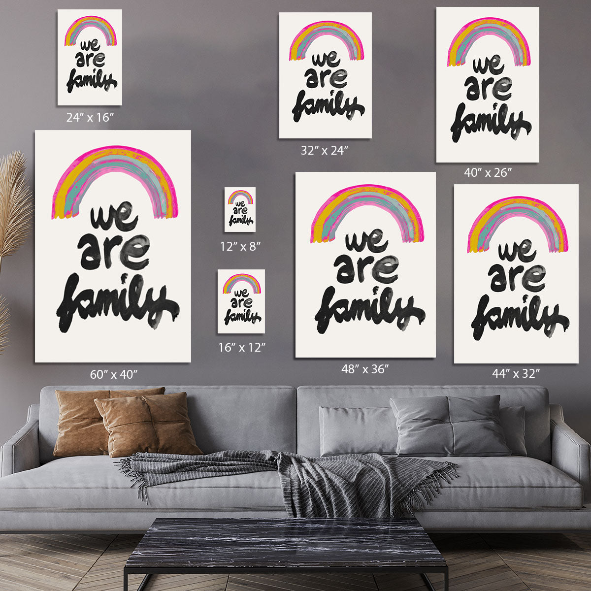 We Are Family Canvas Print or Poster - 1x - 7