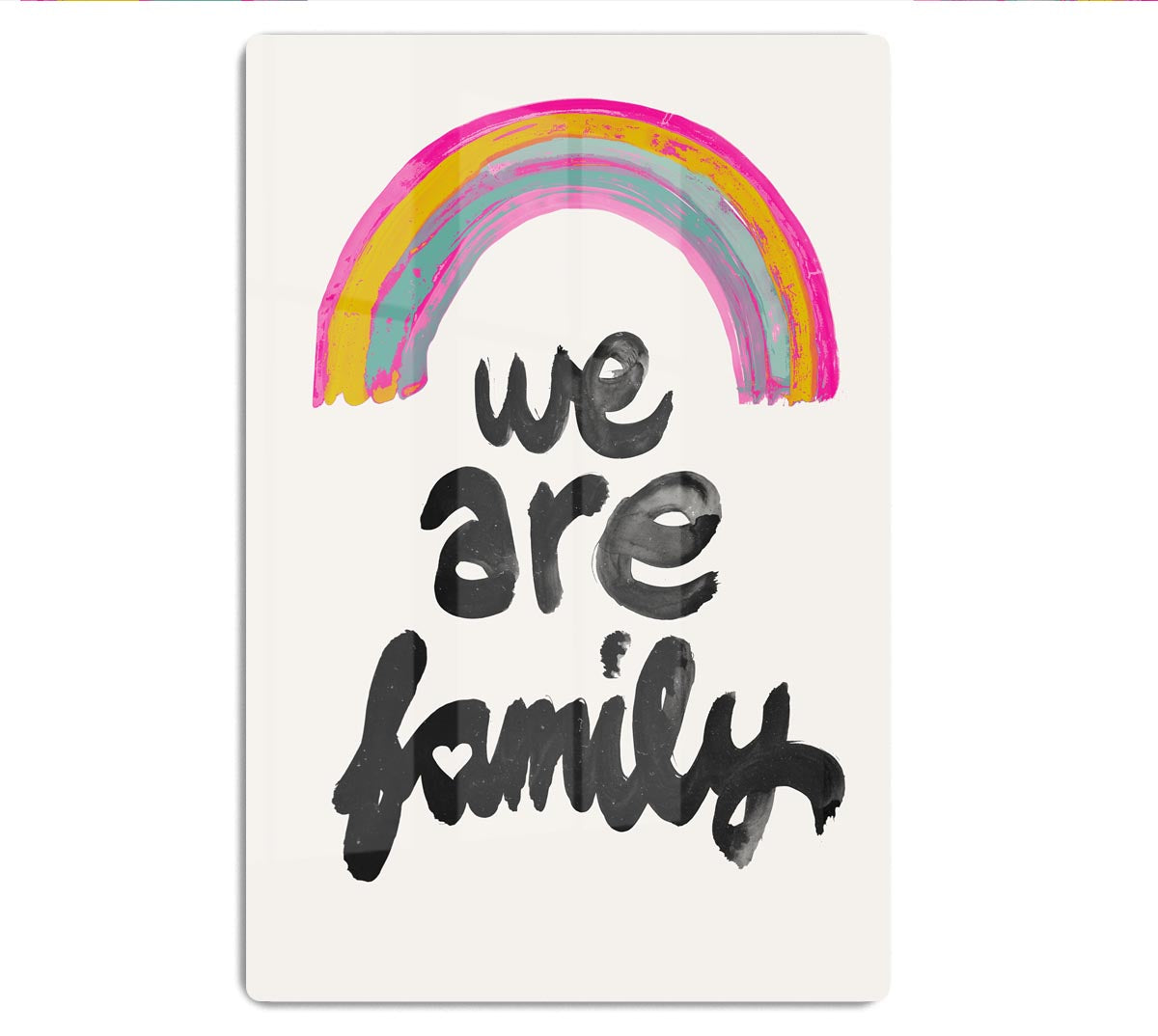 We Are Family Acrylic Block - 1x - 1
