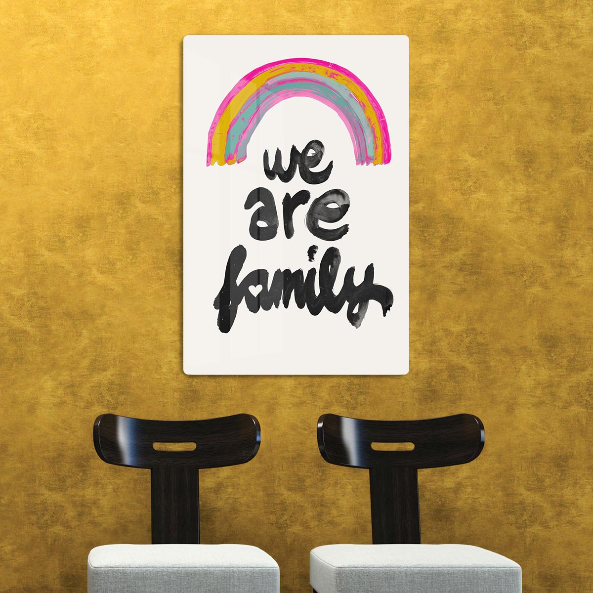 We Are Family Acrylic Block - 1x - 2