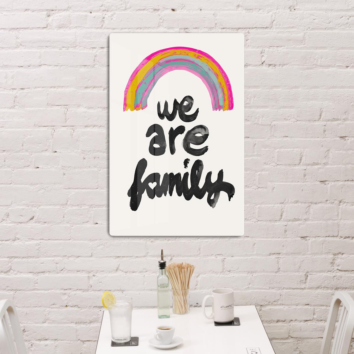 We Are Family Acrylic Block - 1x - 3