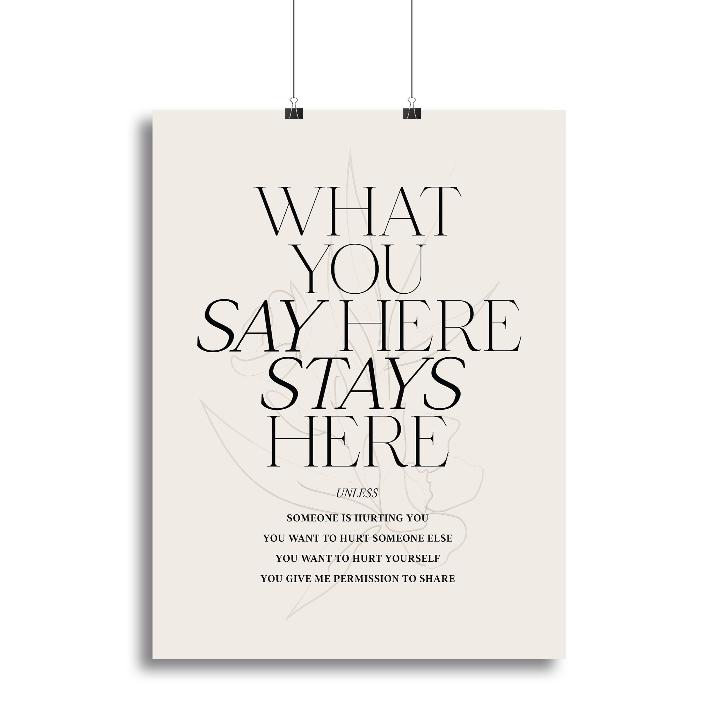 What You Say Here Canvas Print or Poster - Canvas Art Rocks - 2