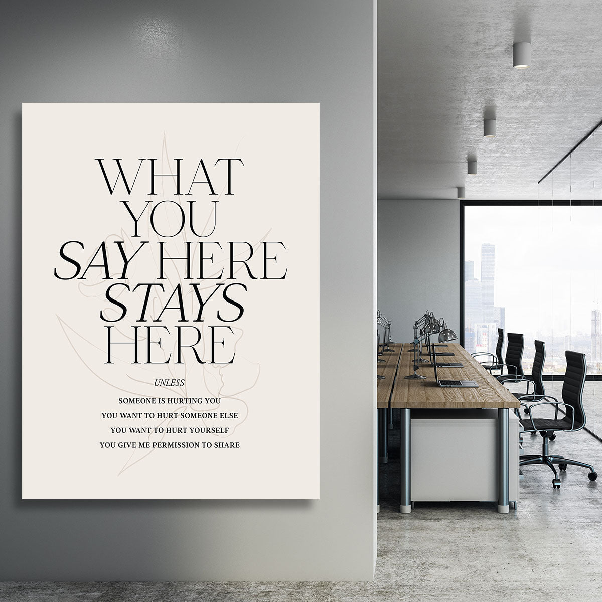 What You Say Here Canvas Print or Poster - Canvas Art Rocks - 3