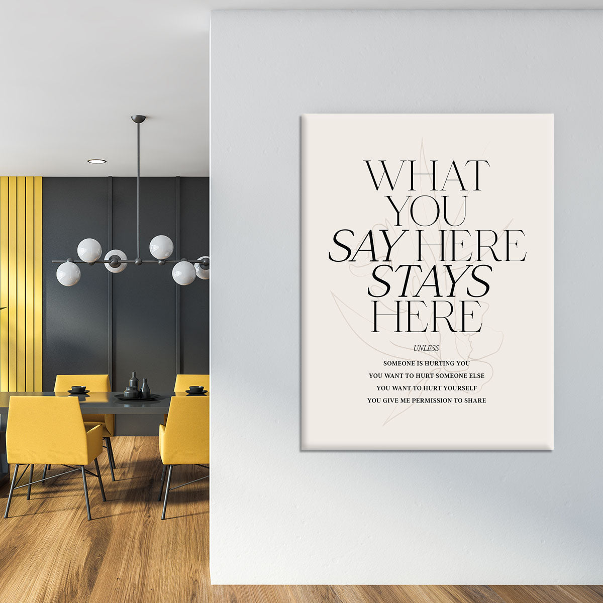 What You Say Here Canvas Print or Poster - Canvas Art Rocks - 4