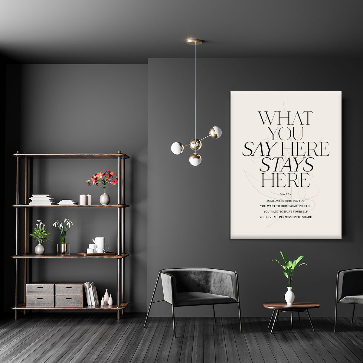 What You Say Here Canvas Print or Poster - Canvas Art Rocks - 5