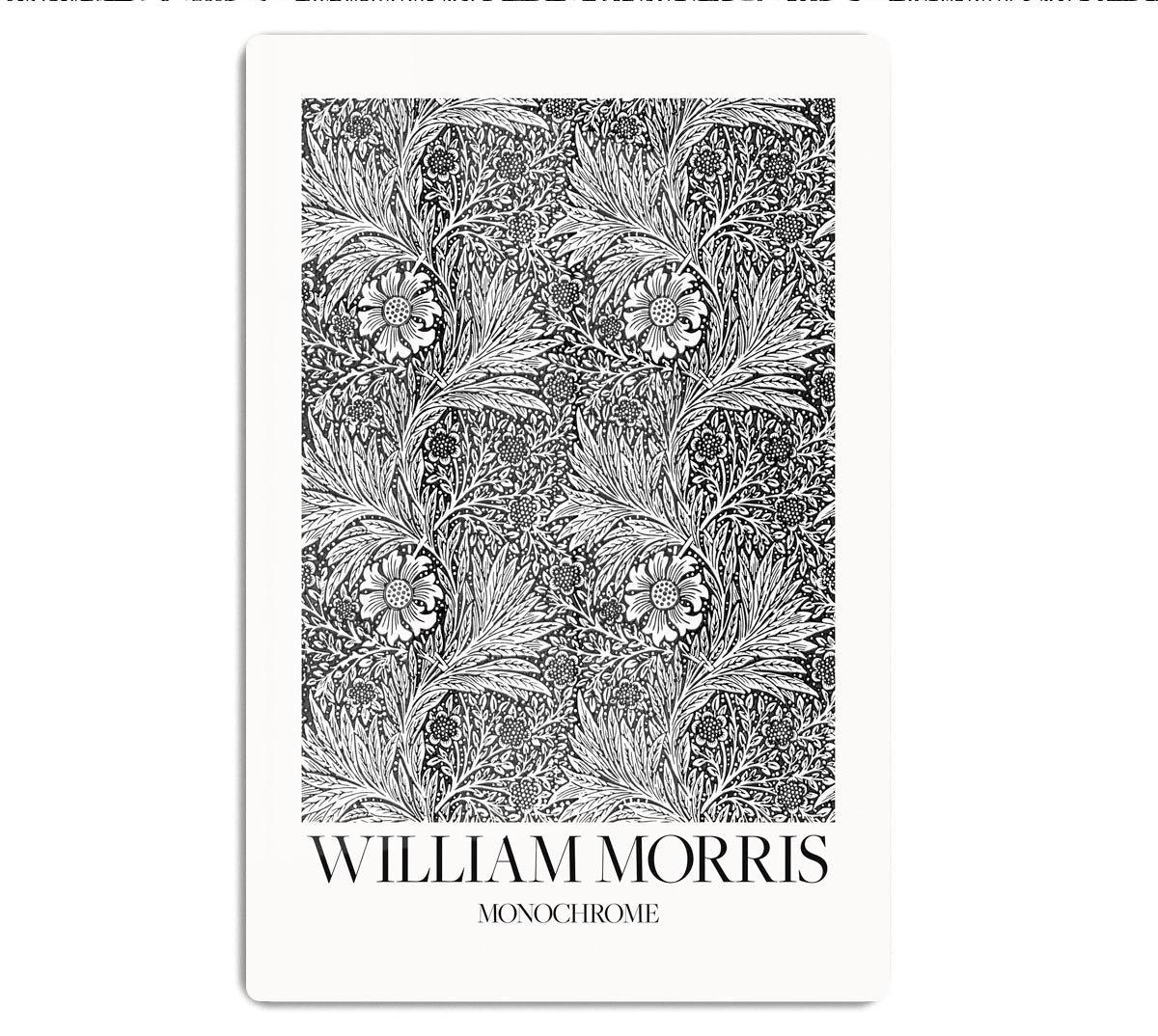 William Morris Marigold Monochrome Acrylic Block - Canvas Art Rocks - 1