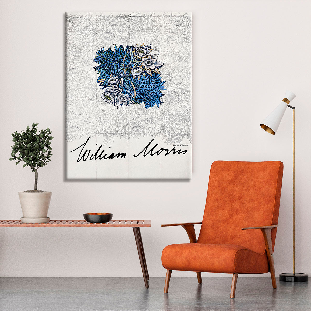 William Morris Tulip and Willow Canvas Print or Poster - Canvas Art Rocks - 6