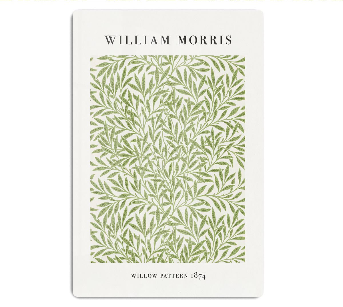 William Morris Willow Pattern Acrylic Block - Canvas Art Rocks - 1