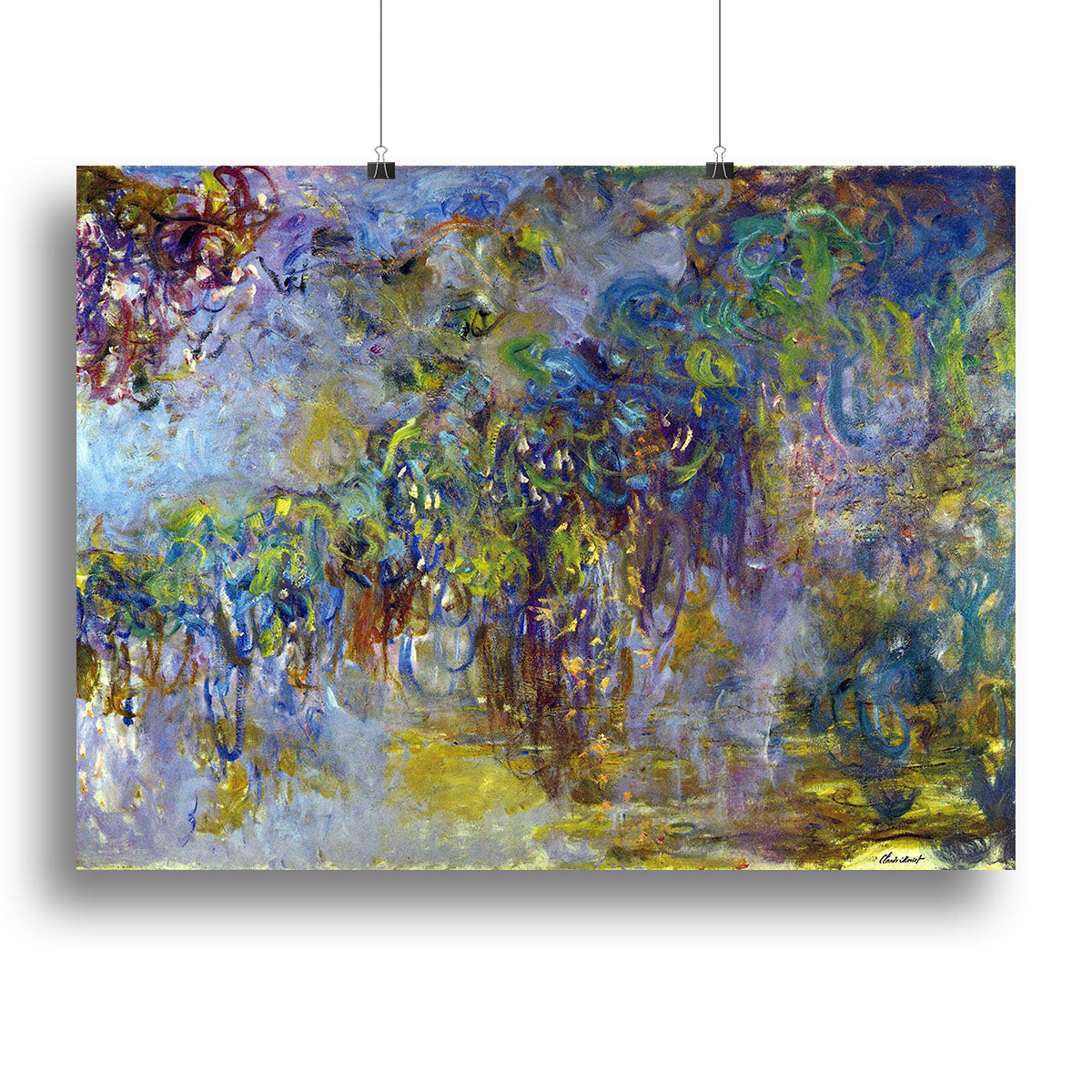 Wisteria 2 by Monet Poster - Unframed