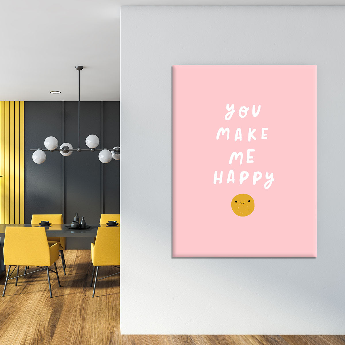 You Make Me Happy Canvas Print or Poster - Canvas Art Rocks - 4
