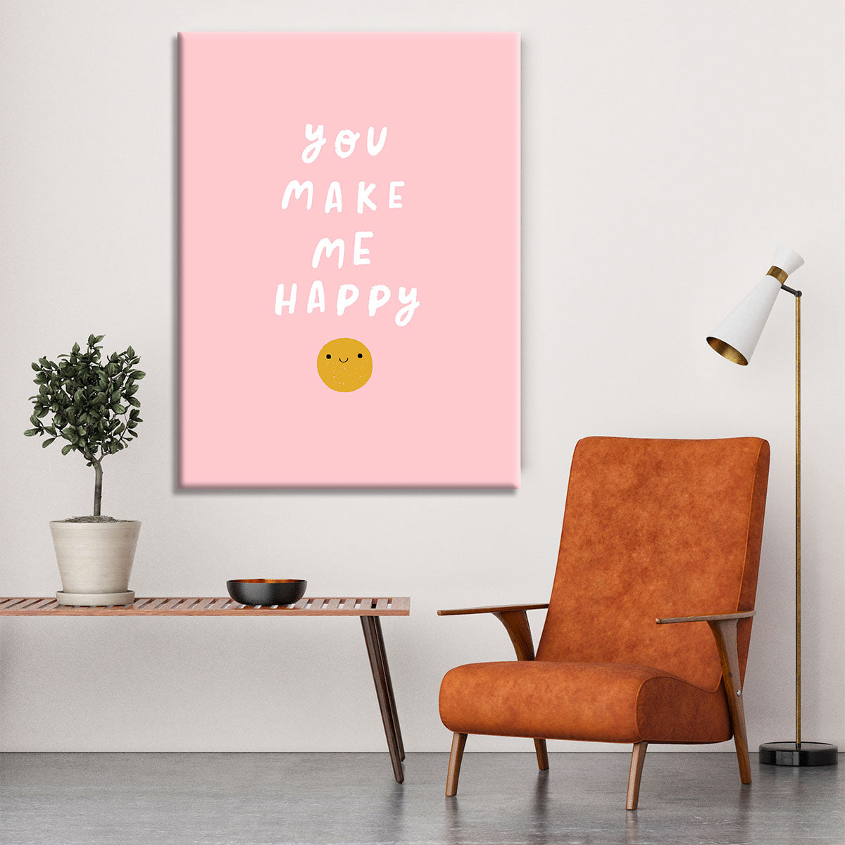 You Make Me Happy Canvas Print or Poster - Canvas Art Rocks - 6