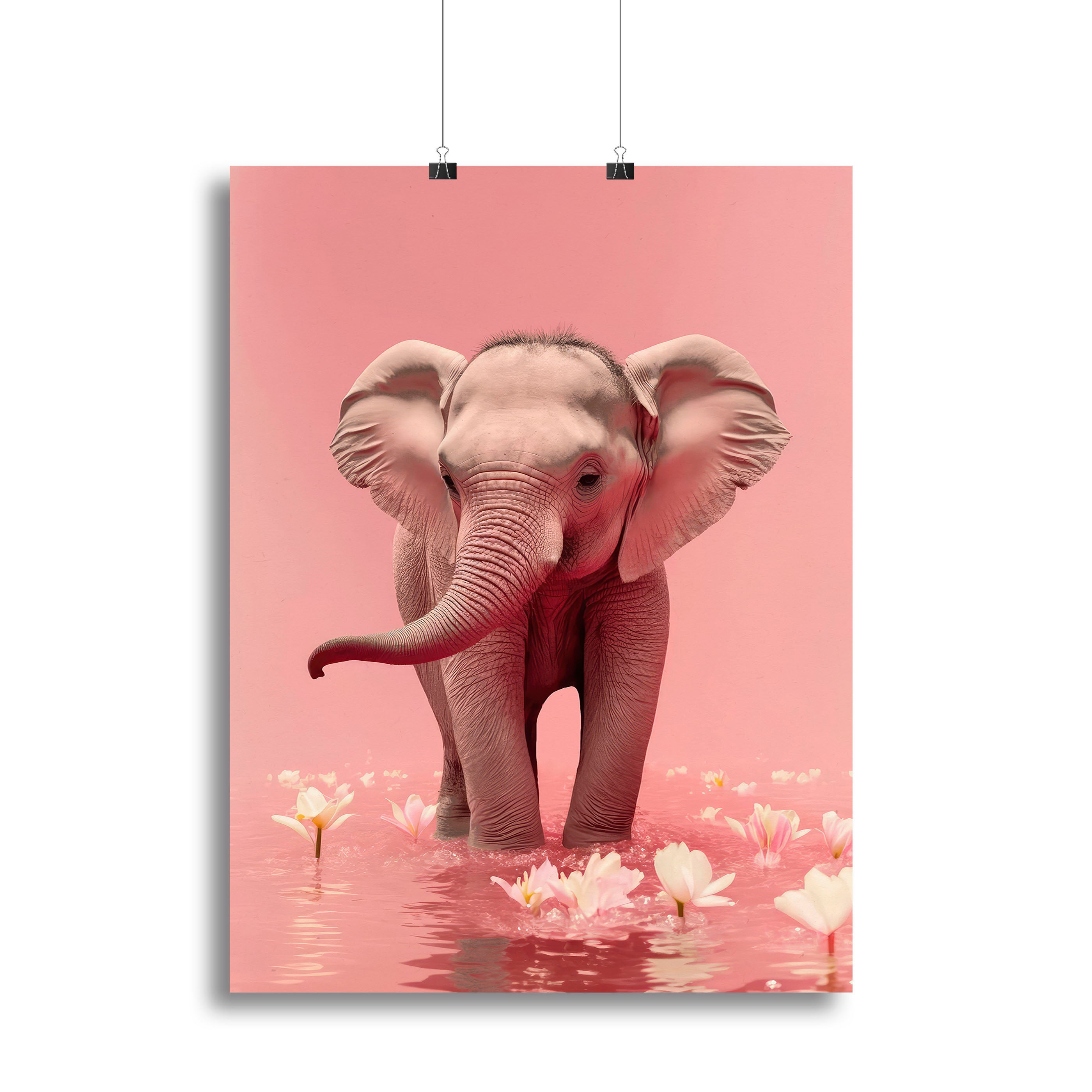 Young Elephant Canvas Print or Poster - 1x - 2