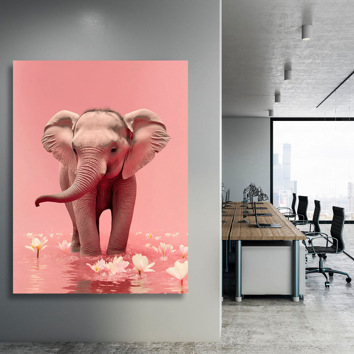 Young Elephant Canvas Print or Poster - 1x - 3