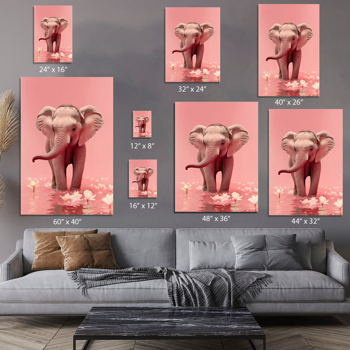 Young Elephant Canvas Print or Poster - 1x - 7
